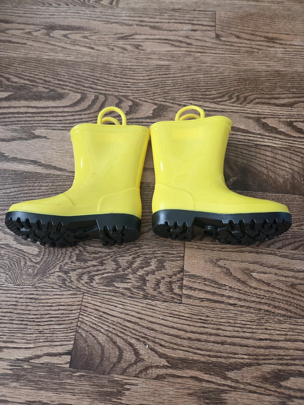 Falls Creek - Yellow Pull-On Rain Boots- Toddler Size 9